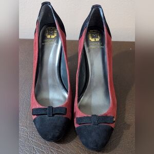 Women's Monet Red and Black Heels